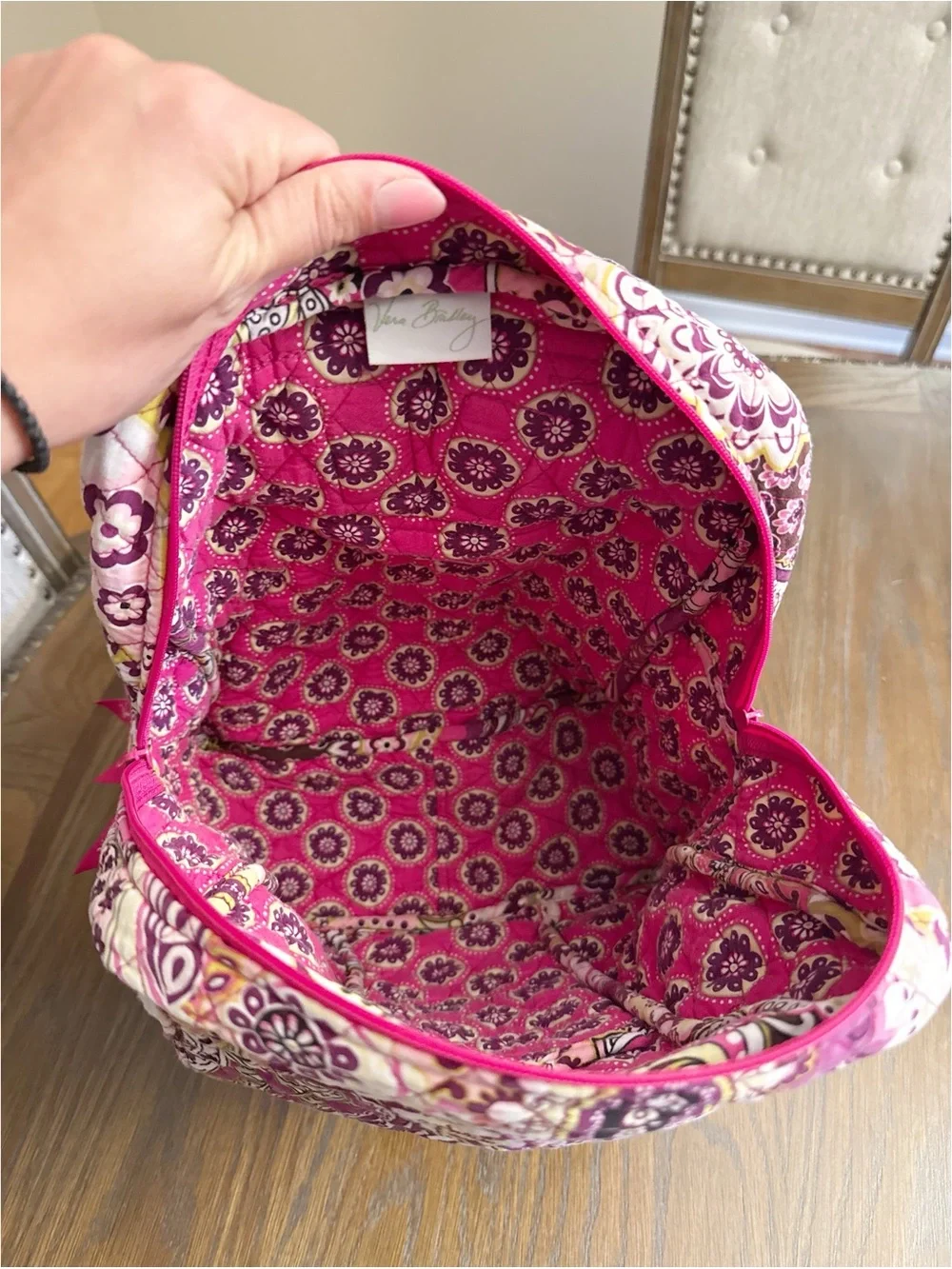Vera Bradley Quilted Backpack — Very Berry Paisley | Retired Pattern - Picture 8 of 11